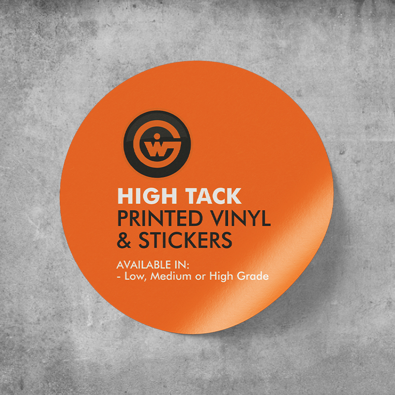 Hi-Tack Self Adhesive Vinyl - Stickers