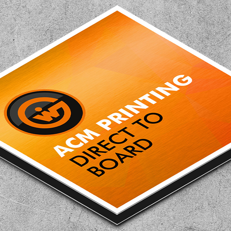 acm aluminium composite panel rigid signage printing