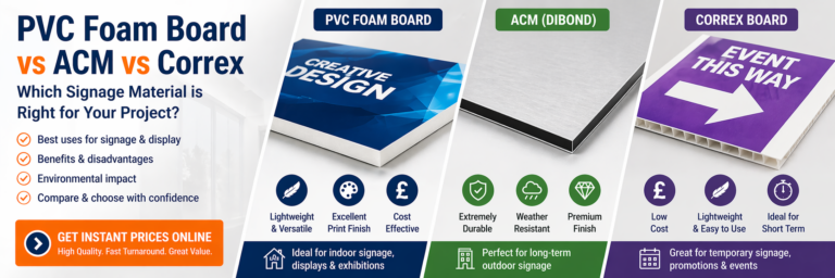 PVC Foam Board vs ACM vs Correx