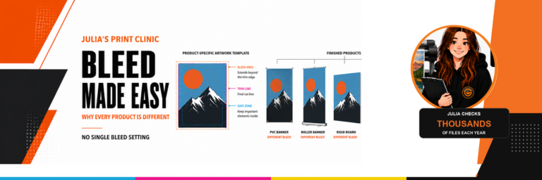 Bleed Made Easy - explainer for print