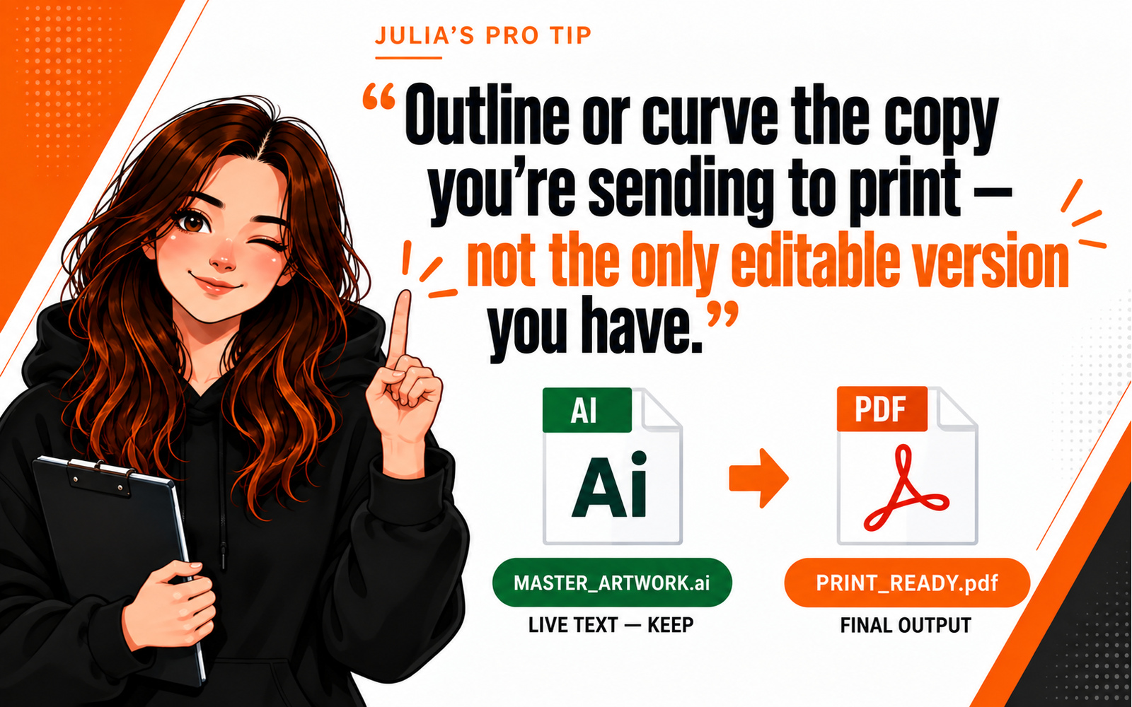 Julia's tip to keep an editable master before outlining text