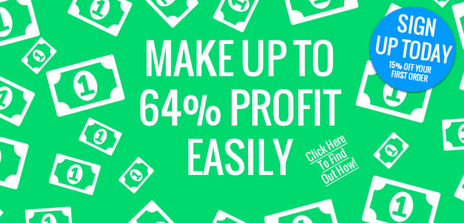 Make up to 64% profit by selling large format trade print!