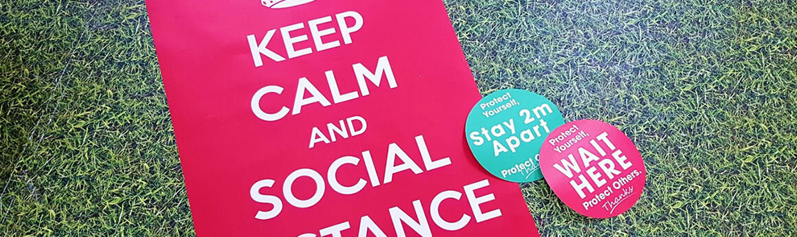 Social Distancing - Floor & Wall Stickers