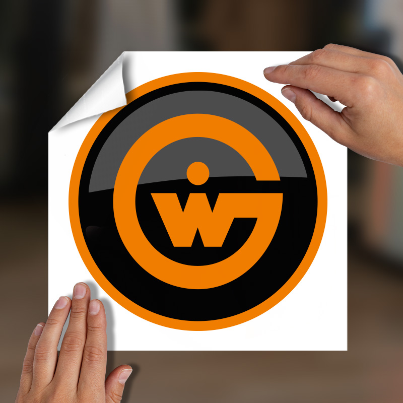 Solid White Sticker with Lightblock