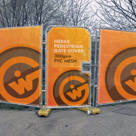 Heras Fence Pedestrian Gate Covers