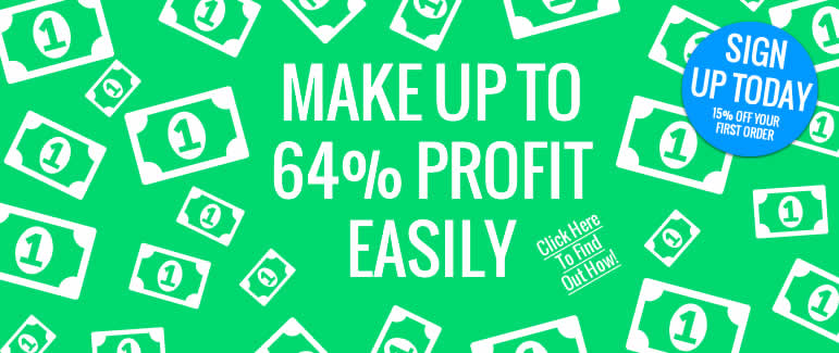 Make up to 64% profit by selling large format trade print!