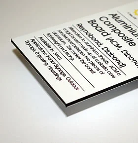 Rigid Board Printing - Unprinted - ACM (Dibond / Ryenobond / Aluminium Composite)