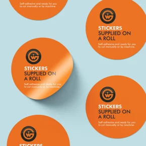 Vinyl & Stickers - Normal Stickers - Printed Self Adhesive Vinyl (SAV) & Stickers - Supplied On A Roll