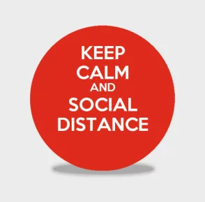 Keep Calm and Social Distance (6 Pack)