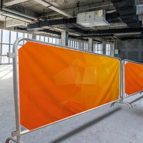 Pedestrian Barrier Banners (Single Sided)